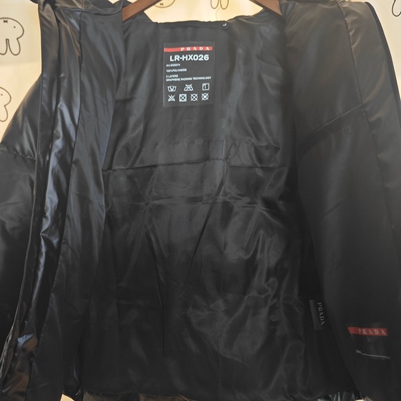 Prada Black Hooded Down Jacket - Picture 6 of 11